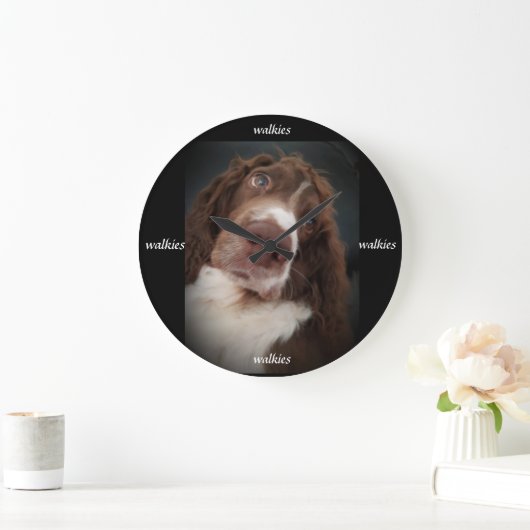 Springer spaniel wandklok (Huis)