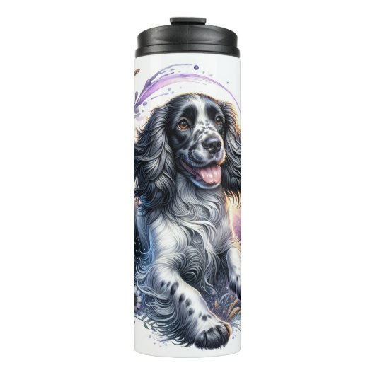 Springer Spaniel's Butterfly Meadow Thermosbeker (Voorkant)