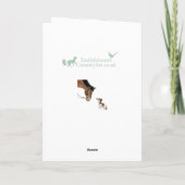 Springer Sprocker Cocker Spaniel Wenskaart Kaart (Achterkant)