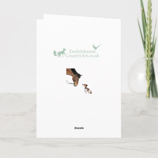 Springer Sprocker Cocker Spaniel Wenskaart Kaart (Achterkant)