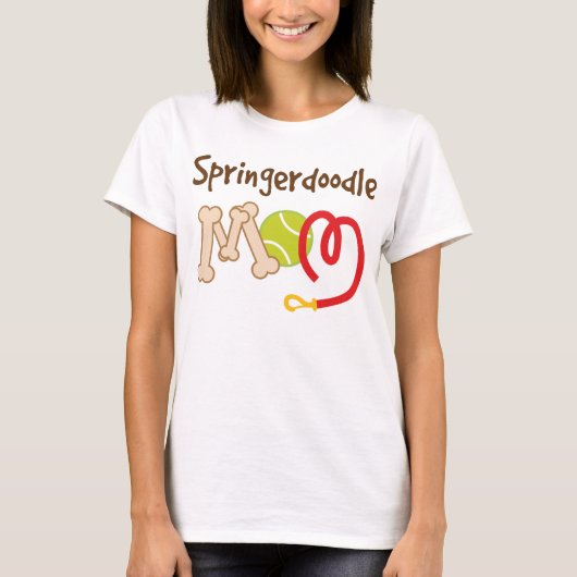 Springerdoodle Hondenras Mam Gift T-shirt (Voorkant)