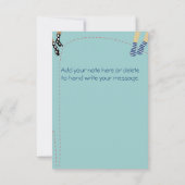 Springfeest Platte Dank Je Bedankkaart (Achterkant)