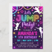 Springfeest Uitnodiging Trampoline Verjaardag (Voorkant)