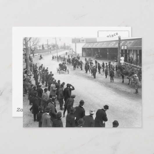 Springfield Auto Race: 1900 Briefkaart (Voorkant / Achterkant)