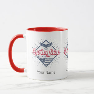 Springfield City Illinois Verenigde Staten Retro V Mok