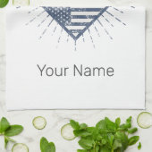 Springfield City Illinois Verenigde Staten Retro V Theedoek (Gevouwen)