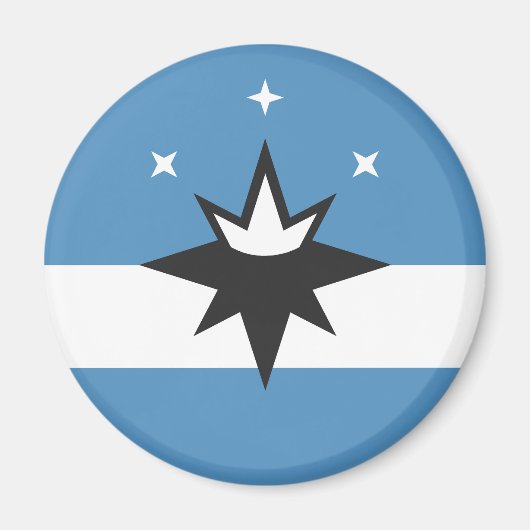 Springfield city Vlag van de staat Missouri, Veren Magneet (Voorkant)