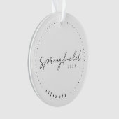 Springfield, IL Travel United States Simple Ornament (voorkant)