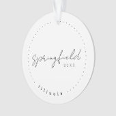 Springfield, IL Travel United States Simple Ornament (voorkant)