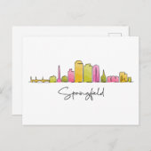 Springfield ILLINOIS Briefkaart (Voorkant / Achterkant)