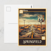 Springfield, Illinois | Briefkaart (Voorkant / Achterkant)