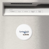 Springfield Illinois City Classic Magneet (Insitu (Vaatwasser))