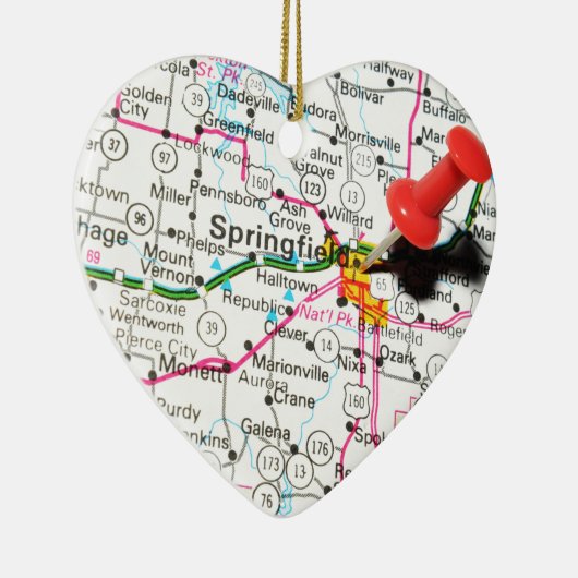 Springfield, Illinois Keramisch Ornament (Rechts)