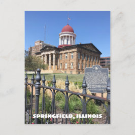 Springfield, Illinois Old State Capitol Briefkaart
