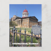 Springfield, Illinois Old State Capitol Briefkaart (Voorkant)