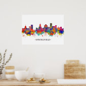 Springfield Illinois Skyline Poster (Keuken)