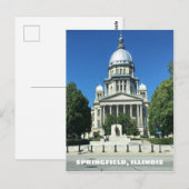 Springfield, Illinois State Capitol Building Briefkaart (Voorkant / Achterkant)