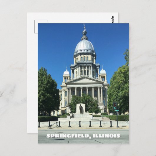 Springfield, Illinois State Capitol Building Briefkaart (Voorkant / Achterkant)