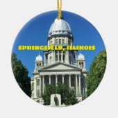 Springfield, Illinois State Capitol Building Keramisch Ornament (Voorkant)