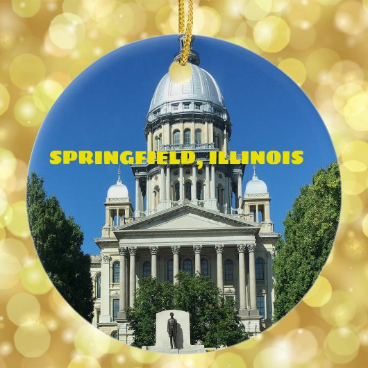 Springfield, Illinois State Capitol Building Keramisch Ornament