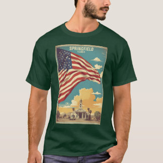 Springfield Illinois USA Vintageravelourism vriend T-shirt