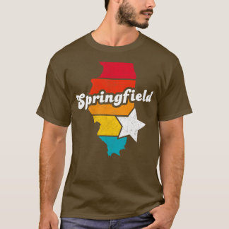 Springfield Illinois Vintage Verdrietig Souvenir 2 T-shirt