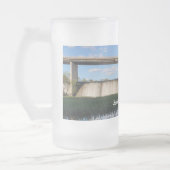 Springfield Lake Missouri Dam Frosted Glass Beer M Matglas Bierpul (Links)