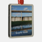 Springfield Lake Missouri Dam Metal Ornament (Rechts)