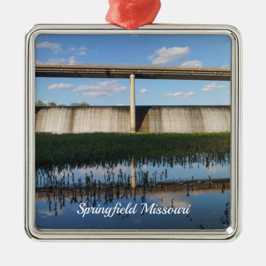 Springfield Lake Missouri Dam Metal Ornament (Voorkant)