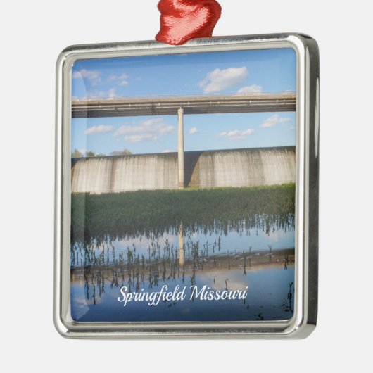 Springfield Lake Missouri Dam Metal Ornament (Links)