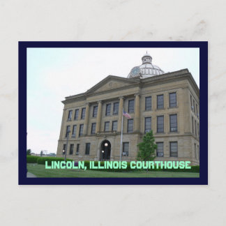Springfield, Lincoln, Illinois Courthouse Briefkaart