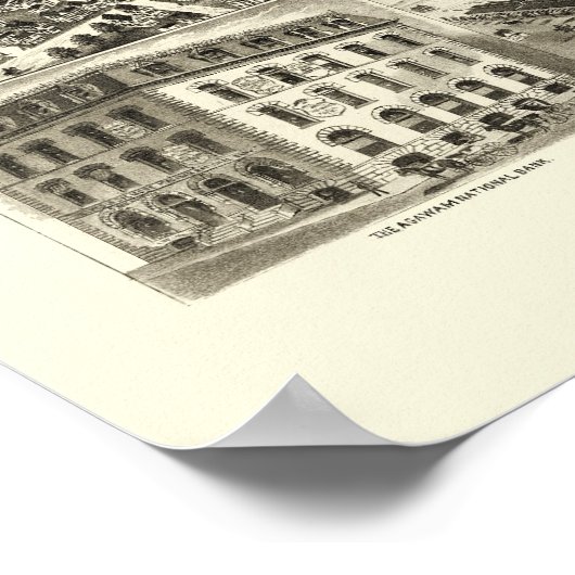 Springfield, MA Panoramic Map - 1875 Poster (Hoek)