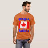 Springfield Manitoba Canada Stijlvolle Prints T-shirt (Voorkant volledig)