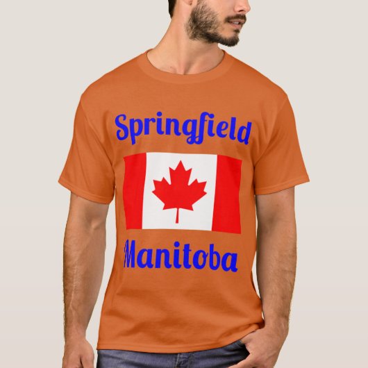Springfield Manitoba Canada Stylish Prints T-shirt (Voorkant)