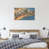 Springfield, Massachusetts - Grote Letter 2 Canvas Afdruk (Insitu (Slaapkamer))