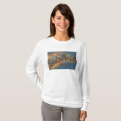 Springfield, Massachusetts - Grote Letter 2 T-shirt (Voorkant volledig)