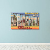 Springfield, Massachusetts - Grote letter Canvas Afdruk (Insitu (Houten vloer))