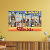 Springfield, Massachusetts - Grote letter Canvas Afdruk (Insitu (Woonkamer))