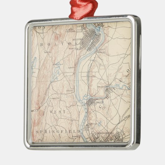 Springfield, Massachusetts Metalen Ornament (Links)