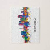 Springfield Massachusetts Skyline Legpuzzel (Verticaal)