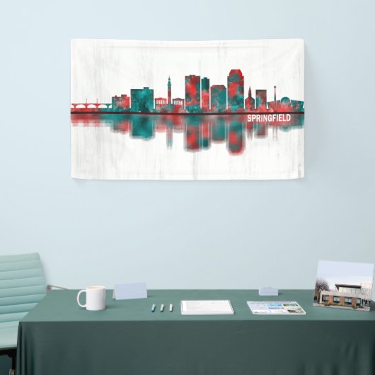 Springfield Massachusetts Skyline Spandoek (Beurs)