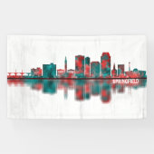 Springfield Massachusetts Skyline Spandoek (Horizontaal)