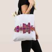 Springfield Massachusetts Skyline Tote Bag (Dichtbij)