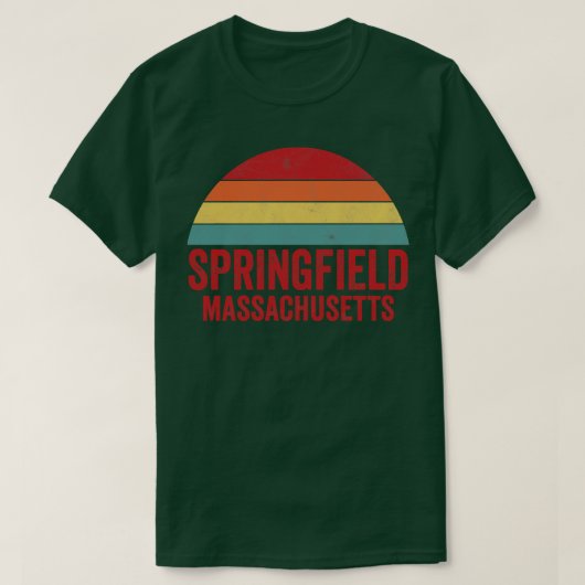 Springfield Massachusetts T-shirt (Design voorkant)