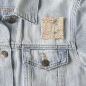 Springfield, Massachusetts Vierkante Button 5,1 Cm (In situ)