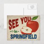 Springfield Missouri Apple - Vintage Travel Briefkaart (Voorkant / Achterkant)