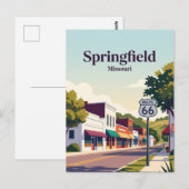 Springfield, Missouri Briefkaart (Voorkant / Achterkant)