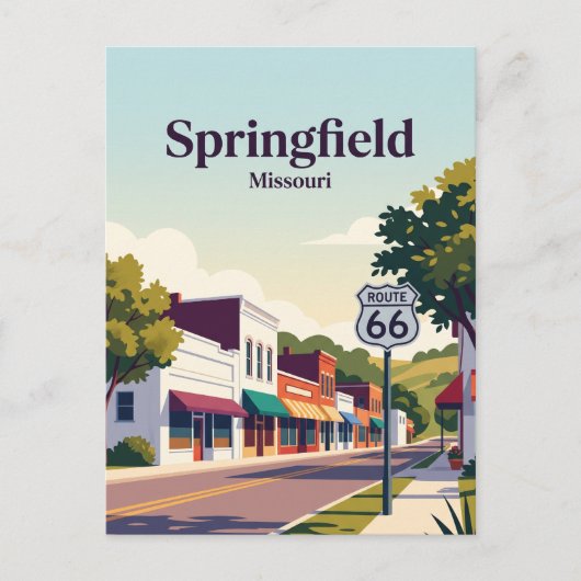 Springfield, Missouri Briefkaart (Voorkant)