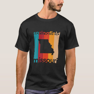 Springfield Missouri  MO Retro Cutout T-shirt
