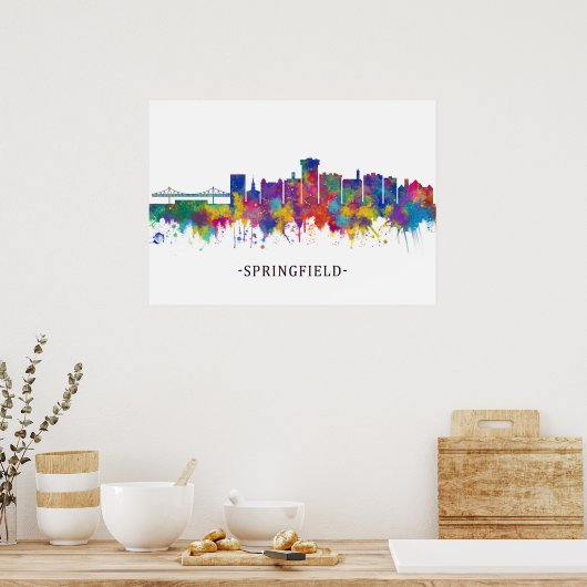 Springfield Missouri Skyline Poster (Keuken)